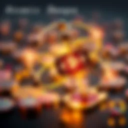 Visual representation of atomic swaps between different blockchains