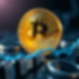 Conceptual illustration of Bitcoin as a digital currency