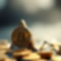 A digital representation of BTCS coin symbolizing its rise in the cryptocurrency market.