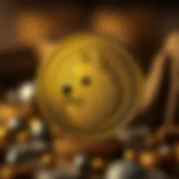 A visual representation of Dogecoin's logo