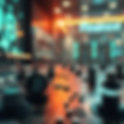 Conceptual illustration of decentralized finance