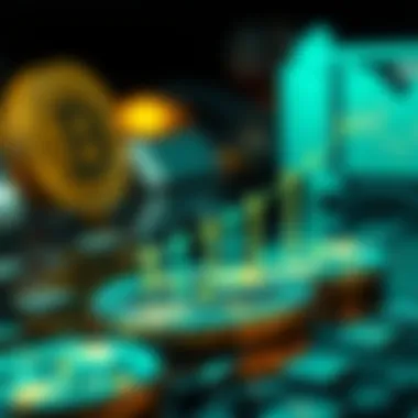 Conceptual illustration of threshold effects in cryptocurrency